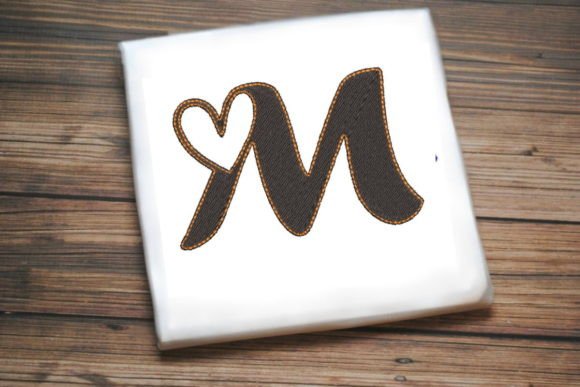 Letter M with Beautiful Heart Review